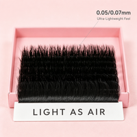 Faux cils en vison synthétique à rangs serrés pour maquillage de mariée et de fête, faits à la main, réutilisables, volume intense