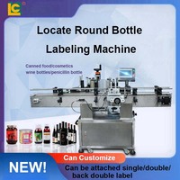 Machine d'étiquetage automatique à grande vitesse pour bouteilles rondes en verre en plastique PLC électrique entraîné pour l'emballage de boîtes en métal