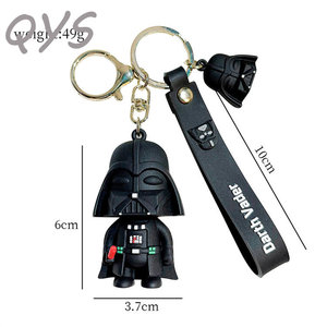 Llavero de PVC 3D con Personaje de Dibujos Animados QYS, Estilo Superhéroe Guerrero Espacial, Anillo de Goma para Llaves, Adorno para Bolsa, Regalo - Product Image 2