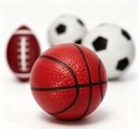 Ensemble de ballons de sport pour enfants, mini ballons de basket-ball, de football et de rugby avec pompe de gonflage, jouet d'entraînement sportif portable pour tout-petits, intérieur et extérieur