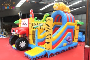 Château gonflable multi-jeux Safari WINSUN de haute qualité, combo château gonflable <span class=keywords><strong>Monster</strong></span> Truck - Product Image 4