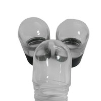 Bouteille en verre de 100 ml de qualité alimentaire avec bouchon à pression, anti-étouffement, pour pâte de Cordyceps, pommade médicinale, recharge vide