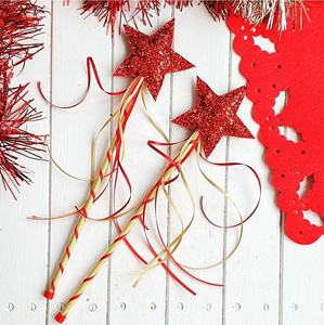 Varita Mágica de Hada con Brillantina, Forma de Corazón, Accesorios para Espectáculos de Danza, Día de San Valentín, Acción de Gracias - Product Image 2