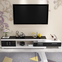 Ensemble de meuble TV extensible et table basse de style moderne, meuble TV de luxe