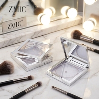 Étui de luxe compact pour poudre, vide, avec fenêtre transparente, pour palette de blush, contour, fard à paupières et illuminateur