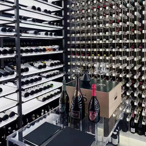 Xây dựng trong Giá rượu Tủ thiết kế phòng ngủ rượu vang đỏ Kệ rượu vang hiển thị hầm thủy tinh - Product Image 6