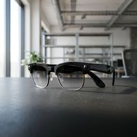 Lunettes caméra intelligentes IA 1080P HD avec traduction en temps réel, reconnaissance d'objets et commande vocale
