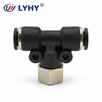 LYHY Factory Direct Sale PTF Female Thread Air Hose Connector 3 Way 4-16mm for Automobile Industry Quick Connect Fittings