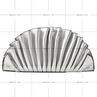 Pochette plissée brillante pour femme, sac de soirée de luxe en similicuir, sac à main léger pour les fêtes, la vie quotidienne et les galas