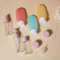 Ensemble de 11 flacons de voyage rechargeables 50ml 80ml 10g, style nordique, contenants vides portables pour cosmétiques, lotion, tonique, spray, shampoing, crème