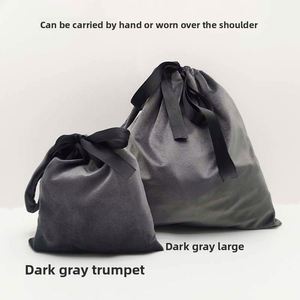 INS <b>Velvet</b> Drawstring Jewelry Storage <b>Bag</b> Portable Shopping Organizer On-The-Go Shoulder Underwear Makeup Travel - Product Image 4