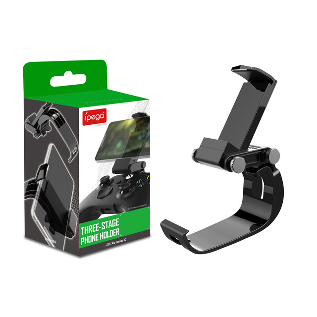 Three Stage Phone Mount Clamp Clip for Xboxes Series S X Controller Stand Holder Bracket PG-XBS005