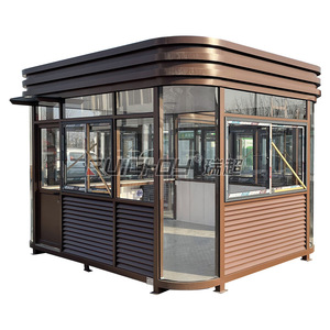 Caseta de Vigilancia de Estructura de Acero, Caseta de Guardia Móvil, Diseño Moderno, Estructura de Acero Ligero, Uso en Exteriores - Product Image 4