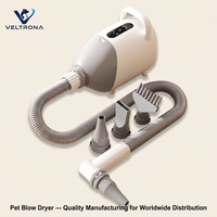 Sèche-cheveux intelligent tout-en-un pour animaux de compagnie avec plastique ABS pour chiens et chats de grande taille, utilisation en salle de bain, design luxueux