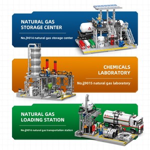 Set de Construcción MOC de Complejo Industrial - Planta Química y Centro de <span class=keywords><strong>Reserva</strong></span> de Gas, Modelo de Ingeniería Modular con Vista a la Calle para Coleccionistas Adultos - Product Image 5