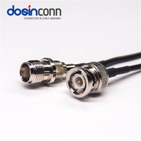 Câble coaxial avec connecteur BNC vers SMA N UHF RCA TNC MCX mâle femelle avec fil RG58 RG59 RG6 RG174 pour vidéo radio CCTV type à sertir