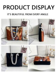 Wholesale Daily Shopping Shoulder Bag Oversize Cotton <b>Canvas</b> <b>Tote</b> Bag for Life - Product Image 5