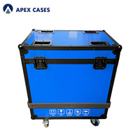 APEX CASES OEM ODM Protection robuste personnalisée en aluminium, contreplaqué et EVA pour boîtier de transport ATA à fermeture par loquet pour équipement de scène mobile