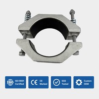 Collier de serrage en aluminium anti-corrosion pour câble, série Wolf JGH JGW, fixation à vis pour câble de puissance monobrin haute tension, compatible avec câbles de 40 à 120 mm