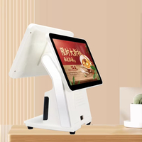 Terminal Punto de Venta Todo en Uno con Pantalla Táctil Dual de 15.6 Pulgadas, Sistema de Caja Registradora, Dispositivo POS, Sistema de Punto de Venta