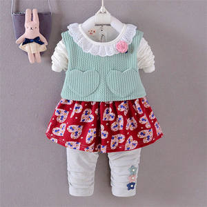 Conjunto de Falda y Top Corto con Estampado de Bebé para Niñas, Ropa Pakistaní, del Mercado Mayorista de China - Product Image 1