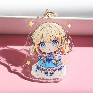 Giai Điệu Với Logo Thân Thiện Với Môi Acrylic Keychain Anime Acrylic Keychain Tùy Chỉnh Trong Suốt Nhà Máy In Ấn Nhựa Vòng Chìa Khóa - Product Image 2