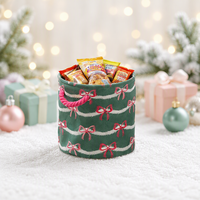 Panier de rangement pour enfants en tissu à motif de dessin animé de Noël, pliable en EVA, avec poignées en corde de coton, conception épaissie, pour le commerce transfrontalier et la maison