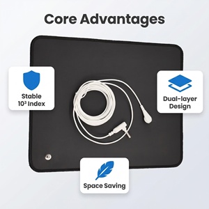 Meilleure Vente Tapis de <span class=keywords><strong>Yoga</strong></span> de Mise à la Terre pour un Meilleur Sommeil et un <span class=keywords><strong>Bien</strong></span>-être Amélioré, Tapis Conducteur Antistatique pour le Traitement Corporel - Product Image 4