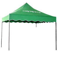 Carpa Plegable Cuadrada con Estructura de Hierro para Publicidad, Toldo de 3m para Exteriores, Protección Solar y Contra la Lluvia