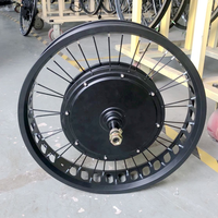 Kit de conversion complet pour moteur de moyeu arrière de vélo électrique Fat Ebike 48V 500W 750W 1000W 1500W 2000W, kit de vélo électrique DIY pour vélo de neige Fat Bike