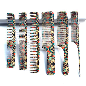 Accesorios para el Cabello Personalizados de Fábrica, Peine Exquisito y Práctico de Plástico de Ácido Acético, Peine Profesional para Barbería - Product Image 1