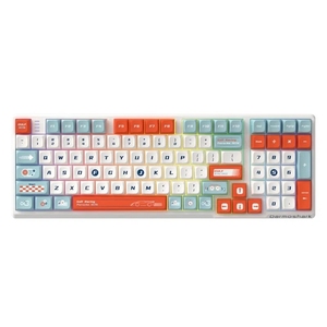 Darmoshark K7pro BT Wireless Tri Mode Gaming Teclado mecánico Hot Swap 98Keys Silver Yellow Switch RGB Backlig - Product Image 1