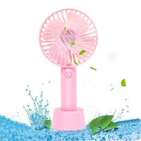 Personal Mini Fan, Desk Label Clip, Face Cooling, USB LED