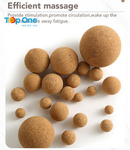 TopOne Massage écologique avec logo personnalisé Relaxation Soulagement de la douleur Étirement Yoga Boule de liège - Product Image 4