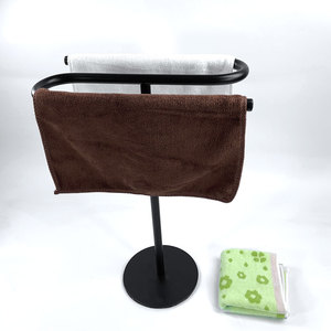 Toallero independiente Baño Cocina Negro mate Toallero de mano Soporte - Product Image 3