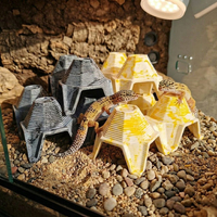 Cachettes rondes pour reptiles en forme d'œuf, boîtes de Pétri, pour scinques, araignées, grillons et plus encore - Réutilisables, écologiques, en matériau PP, toutes saisons