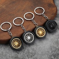 Llavero Promocional de PVC con Forma de Neumático de Carreras 3D, Llavero de Neumático Pequeño para Decoración de Automóviles