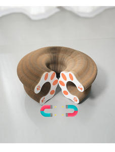 Nuovo organo gatto gratta e vinci pet giocattolo con campana di macinazione artiglio gatto cremagliera carta ondulata - Product Image 5