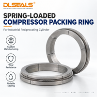 Anneau d'étanchéité en PTFE pour tige de compresseur, pour cylindre industriel à mouvement alternatif, dimensions personnalisées sur mesure selon dessin, fourniture directe usine OEM