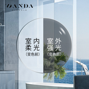 แว่นตาเปลี่ยนสีอัตโนมัติ Vanda เลนส์ใส Cr-39 กรอบเต็มขอบ ใช้ได้ทั้งชายและหญิง ใช้ได้ทั้งในร่มและกลางแจ้ง - Product Image 1
