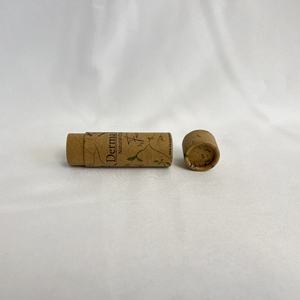 Boîte d'emballage de baume à lèvres cosmétique personnalisée recyclée faite à la main biodégradable Emballage de rouge à lèvres Tube à pousser - Product Image 3