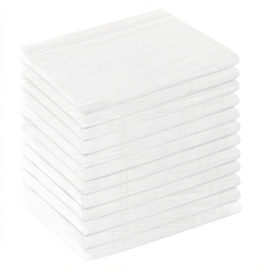 Serviette de cuisine en coton biologique 100% réutilisable, pliable, avec logo imprimé personnalisé, écologique, séchage rapide, lavable, vente à prix réduit - Product Image 1