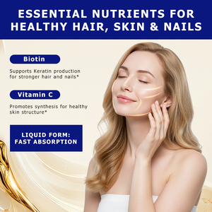 Prix de gros : Gouttes liquides de biotine avec vitamine C pour une peau saine, des cheveux et des ongles plus forts - Product Image 5