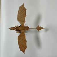 Adorno de Dragón de Madera Móvil Hecho a Mano, Decoración de Escritorio de Fantasía y Mitología, Regalo para Amantes de los Libros de Fantasía, Coleccionistas, Niños y Fanáticos de los Juegos