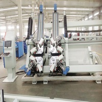 Machine de sertissage à 4 coins super intelligente 7,5 kW à commande PLC pour fenêtres et portes en aluminium, à pression hydraulique automatique