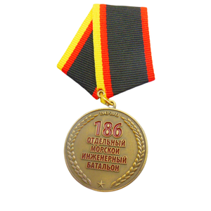Allemagne Customized 3D Tank Antique Brass Bronze Medal Ribbon <span class=keywords><strong>Bar</strong></span> for National DefenseService Medals - Product Image 3