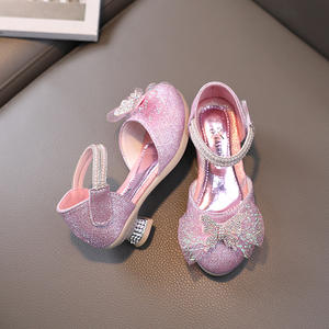 <span class=keywords><strong>Sandalias</strong></span> de Vestir con Pedrería y Correa al Tobillo para Niñas, Zapatos de Princesa para Fiesta, Zapatos Planos con Lazo y Brillantina, Zapatos de Tacón con Brillantina para Niñas, Muestra Gratis - Product Image 5