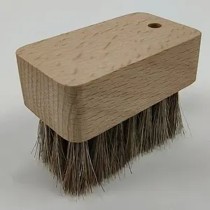 Klassische Mini Horse Hair Holz Handrei nigungs bürste
