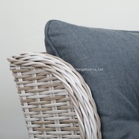 Joye Leisure Zeitgenössisches Outdoor-Rattan-Loungesofa-Set mit Aluminiumrahmen - Luxuriöse Gartenmöbel für Terrasse, Hof und Park