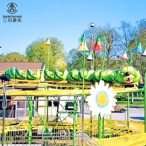 Manèges de parc d'attractions de haute qualité et palpitants : Train sur mini-tracks Caterpillar et Montagnes russes Wacky Worm à vendre - Product Image 1